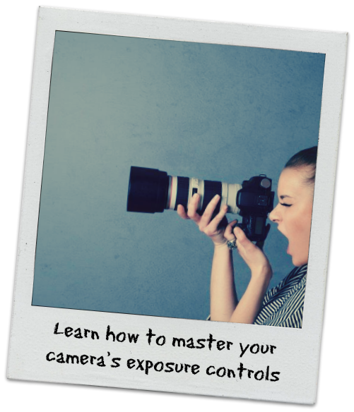 Polaroid Photo of Woman with DSLR Camera - Learn how to master your camera's exposure controls
